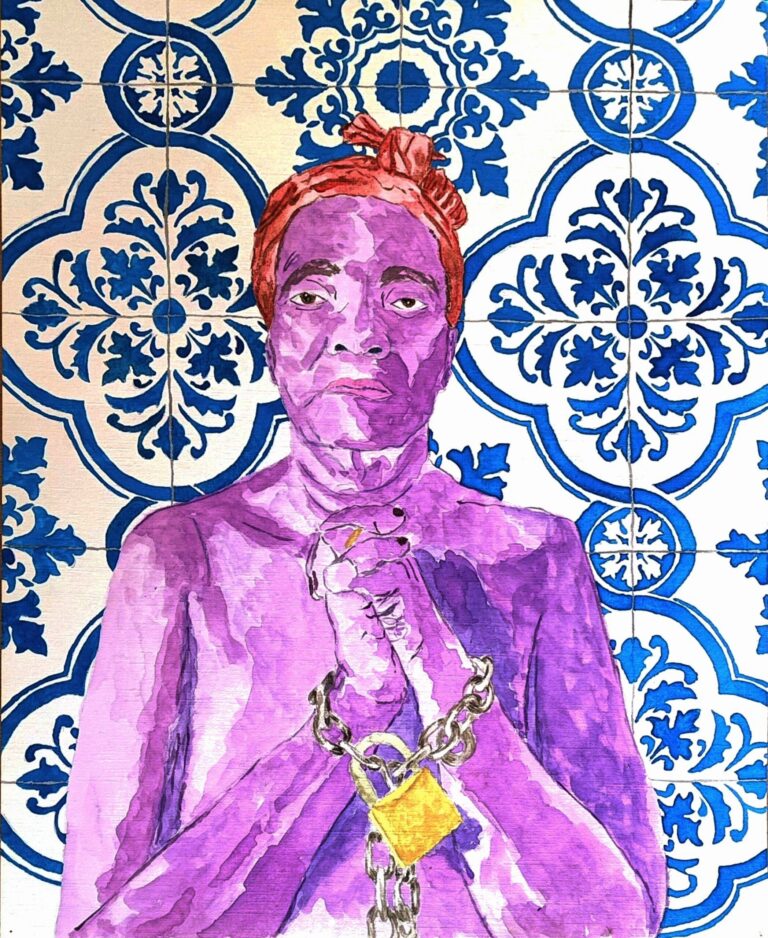 Artwork by artist Gael Rocha, exhibited at Domio Gallery.