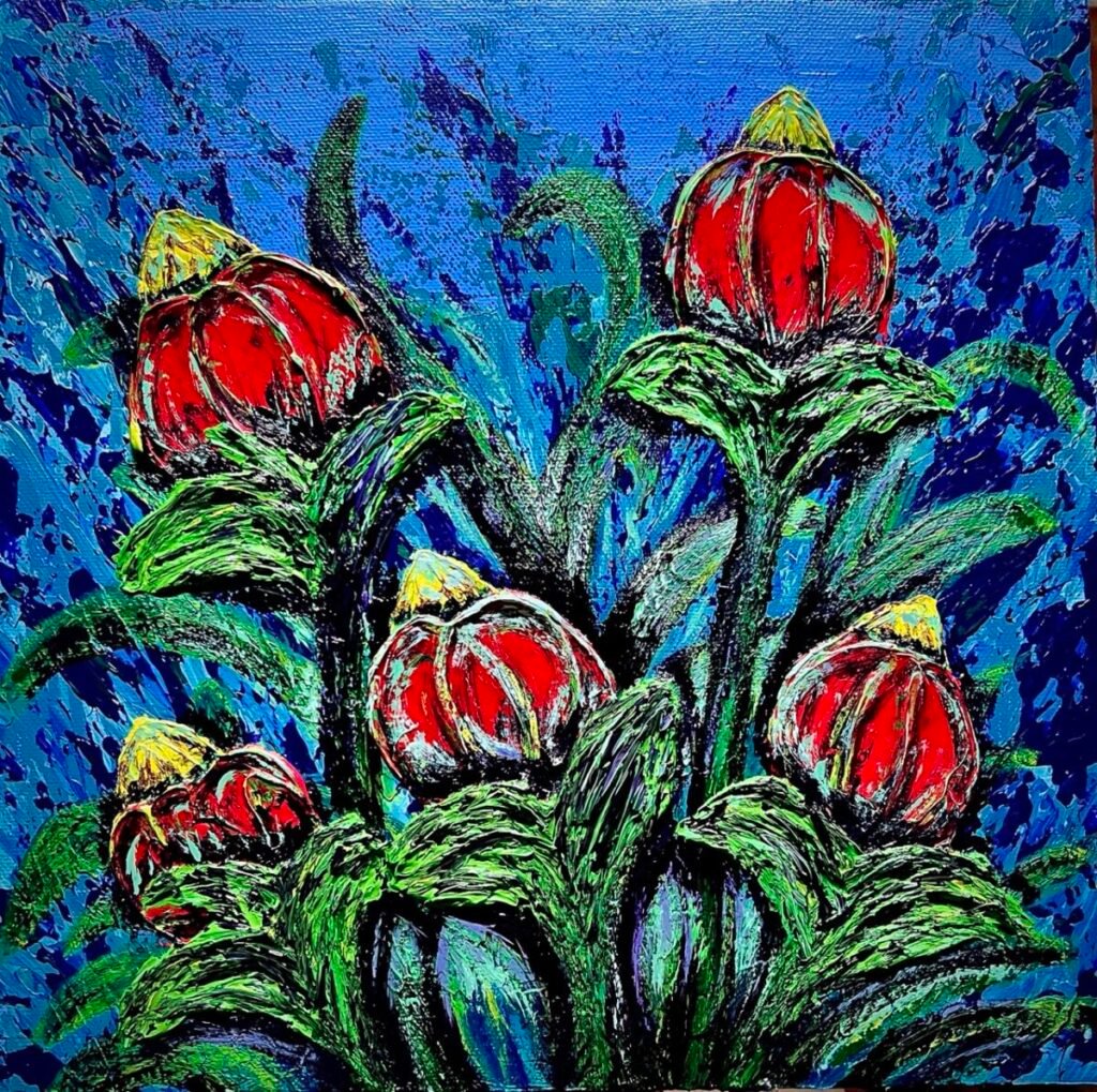 Artwork by artist Wendy Kriz Evans, exhibited at Domio Gallery.