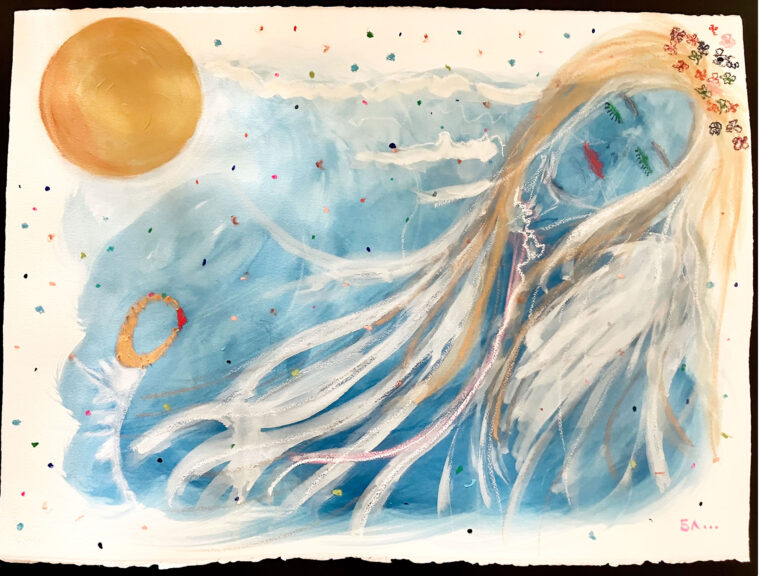 Artwork by artist Biljana Lazovic, exhibited at Domio Gallery.