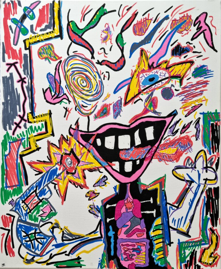 Artwork by artist Mahrk Gotié, exhibited at Domio Gallery.
