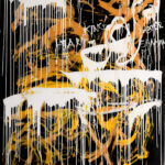 Artwork by artist Dinga, exhibited at Domio Gallery.