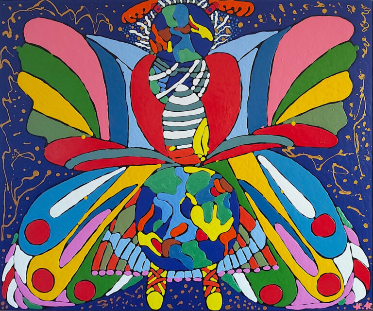 Artwork by artist Nike Kama, exhibited at Domio Gallery.