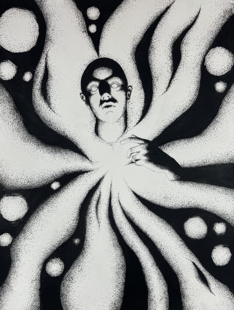 Artwork by artist Emily Rodriguez Triana, exhibited at Domio Gallery.