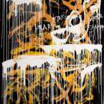 Artwork by artist Dinga, exhibited at Domio Gallery.