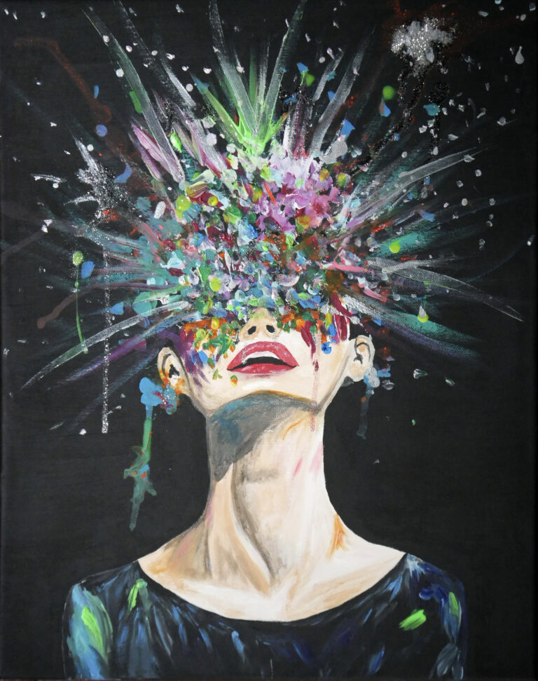 Artwork by artist Glissy, exhibited at Domio Gallery.
