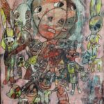 Artwork by artist Sam Luff, exhibited at Domio Gallery.