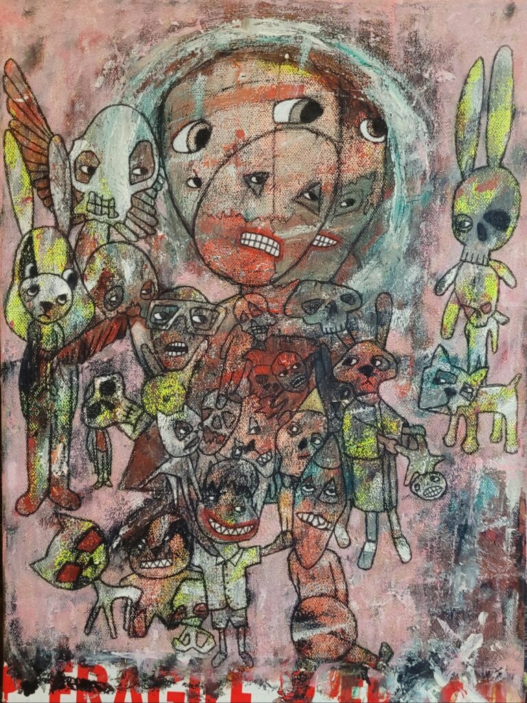 Artwork by artist Sam Luff, exhibited at Domio Gallery.