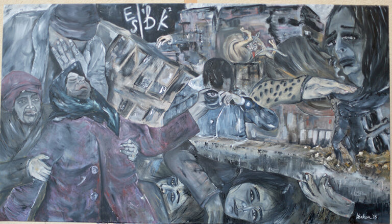 Artwork by artist Hakan Erkam, exhibited at Domio Gallery.