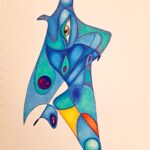 Artwork by artist Mark Pol, exhibited at Domio Gallery.
