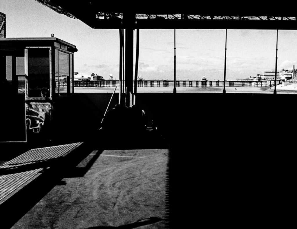 Blackpool I, 2025, 35mm film photography, luster photographic paper, 29. by Gabriel Baker Bennett, exhibited at Domio Gallery.