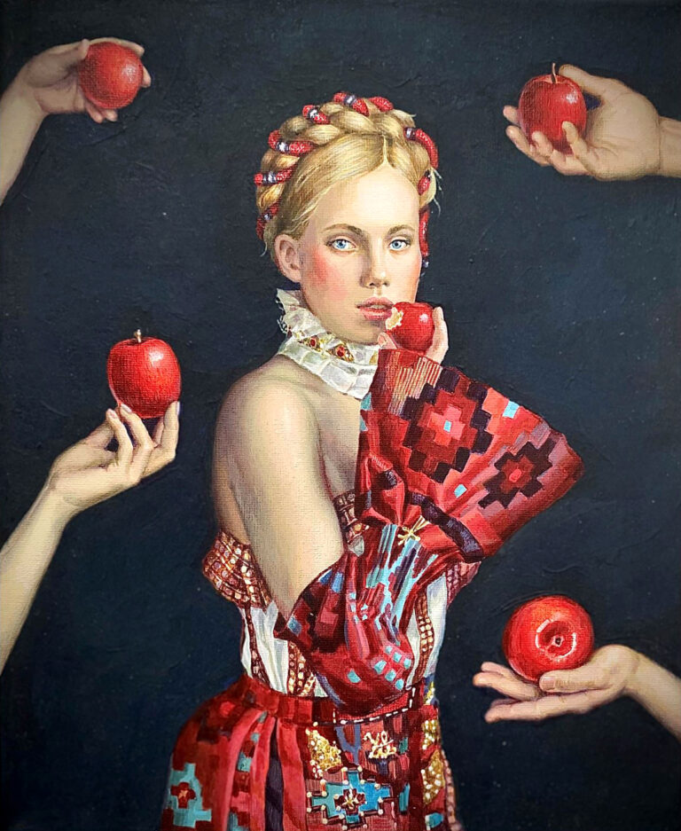 Artwork by artist Oksana Bilyk, exhibited at Domio Gallery.
