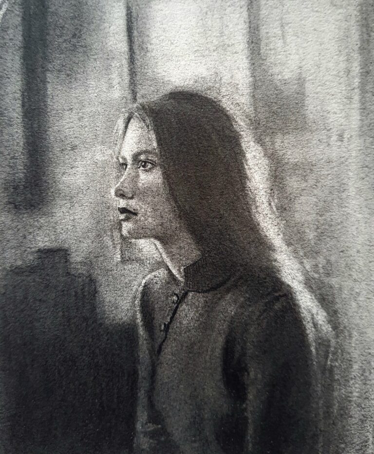 Artwork by artist Amely Debnath, exhibited at Domio Gallery.