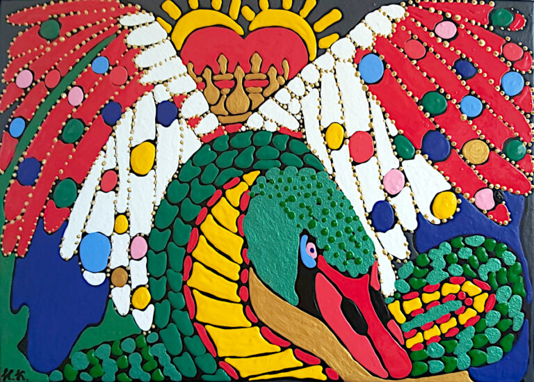 Artwork by artist Nike Kama, exhibited at Domio Gallery.
