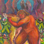 Artwork by artist Isun Meera, exhibited at Domio Gallery.