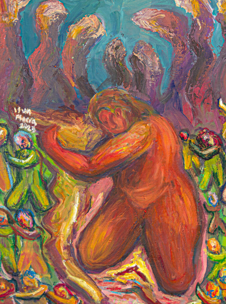 Artwork by artist Isun Meera, exhibited at Domio Gallery.