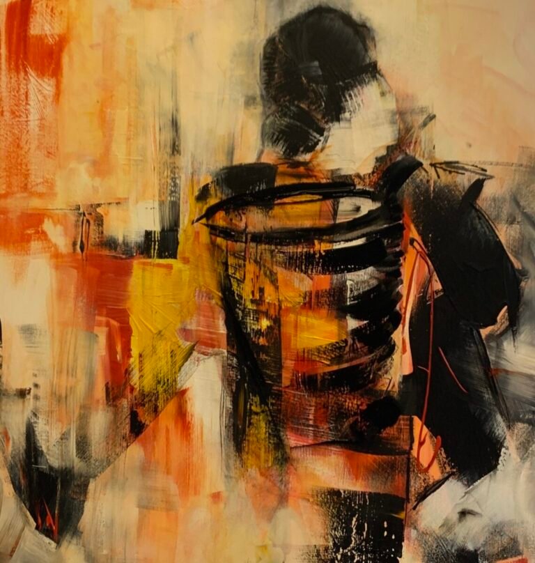 Artwork by artist Maja Botzum, exhibited at Domio Gallery.