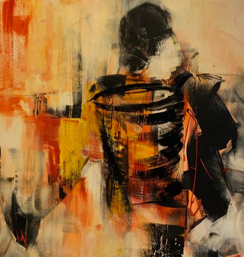 Artwork by artist Maja Botzum, exhibited at Domio Gallery.