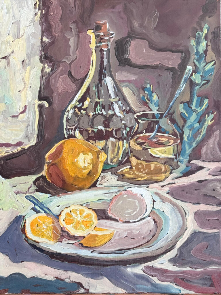 Artwork by artist Anxhela El Ahmadieh, exhibited at Domio Gallery.