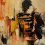 Artwork by artist Maja Botzum, exhibited at Domio Gallery.