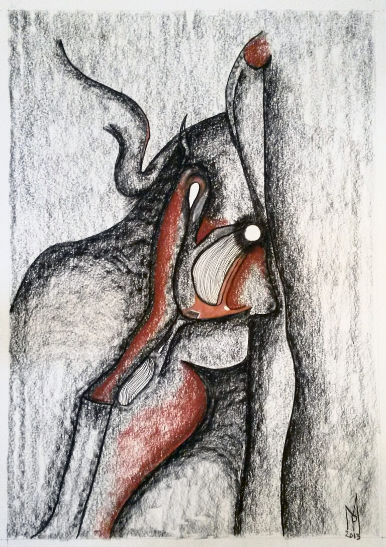 Crying at the Wall of Never Ever Peace, 2013. by Mark Pol, exhibited at Domio Gallery.
