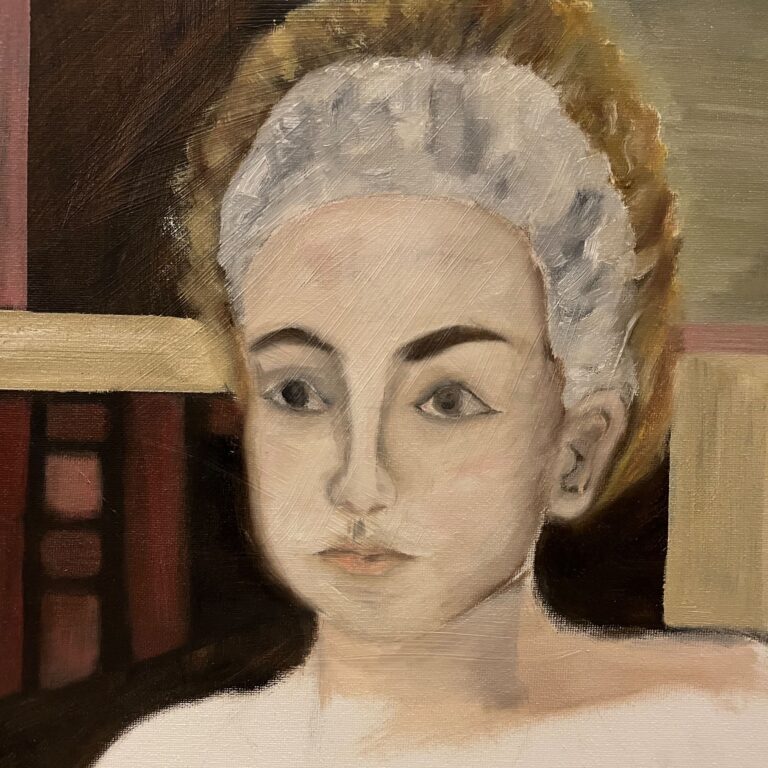 The Lady Who Lives in the Future, 2025. by artlysee, exhibited at Domio Gallery.