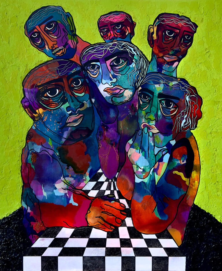 On the Other Side of Silence, 2024. by Neveen Abu Samra, exhibited at Domio Gallery.