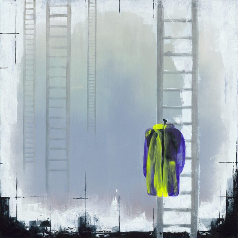 Corporate to Canvas, 2025. by Sancia, exhibited at Domio Gallery.
