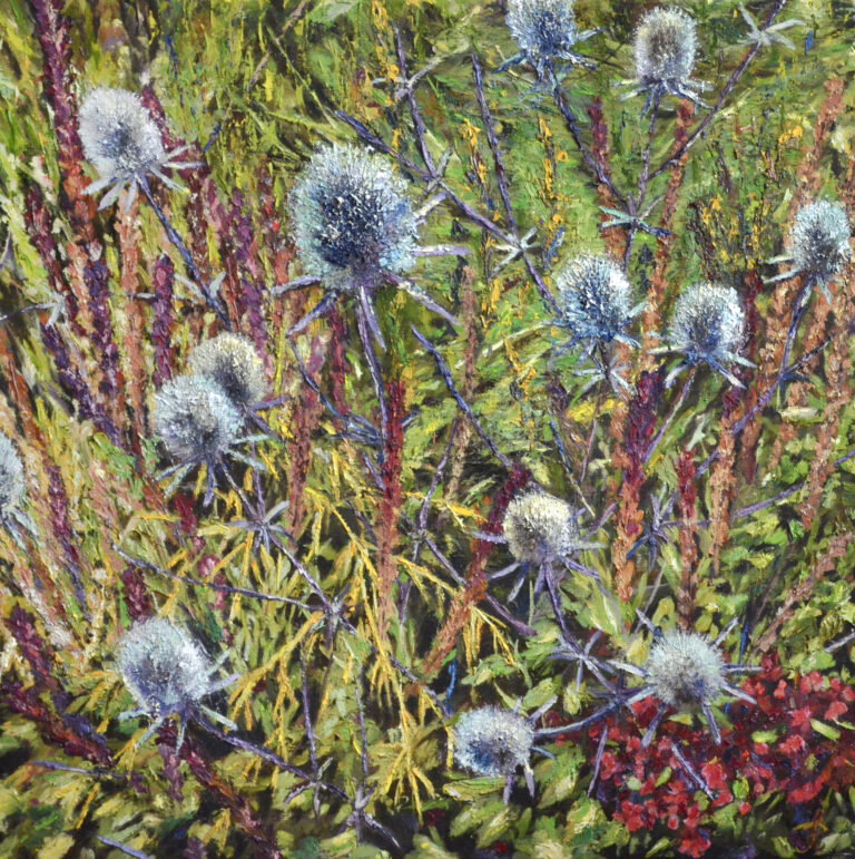Thistles I, 2020. by Sonia C. Zaez, exhibited at Domio Gallery.