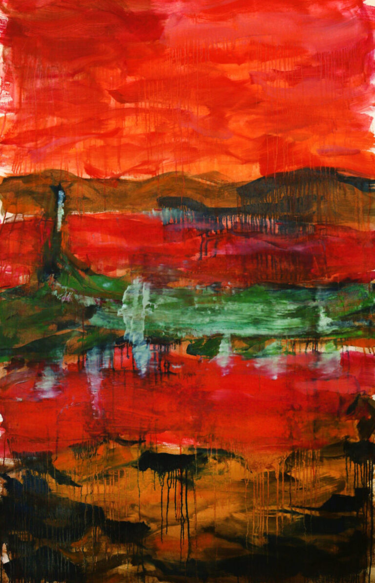 Sunset at the Sea, 2025. by Sara Cosulich, exhibited at Domio Gallery.
