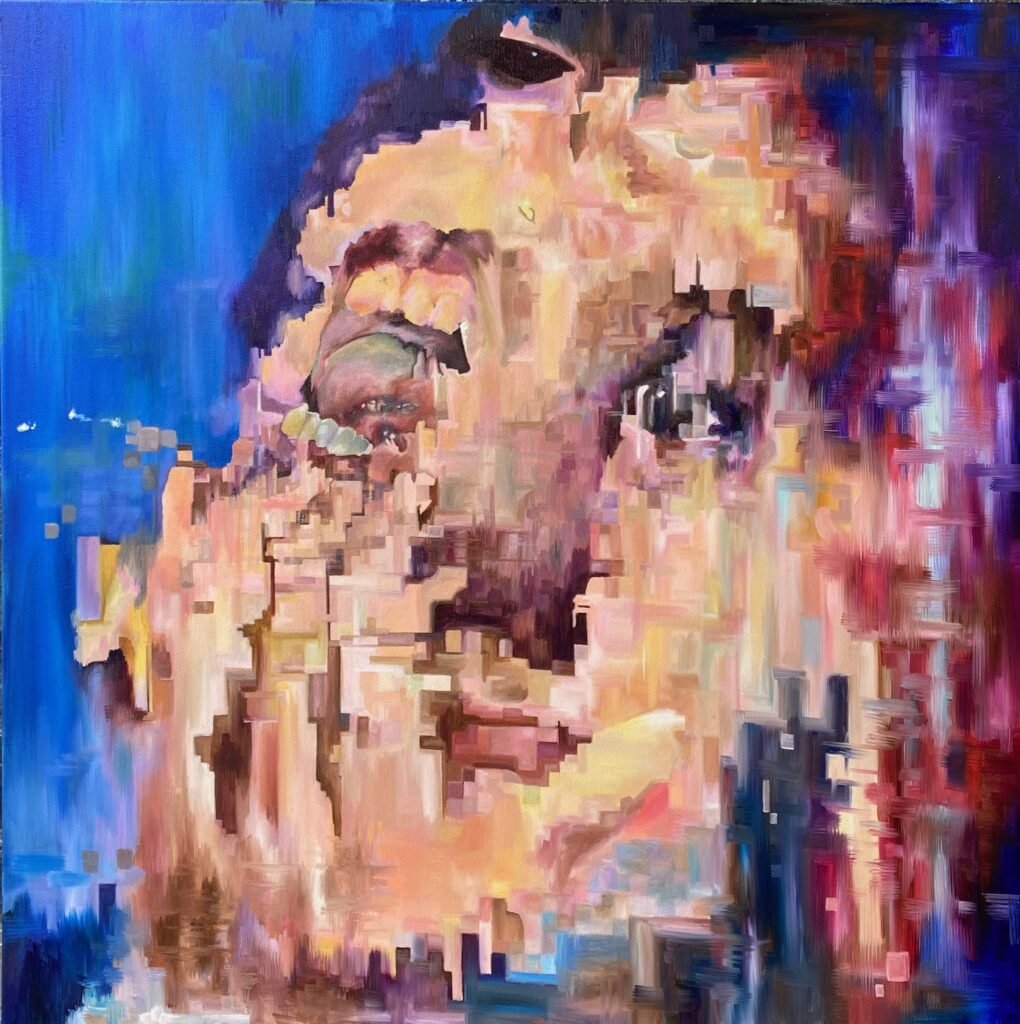 Error Face Not Recognised, 2022. by Ina Darakchieva, exhibited at Domio Gallery.