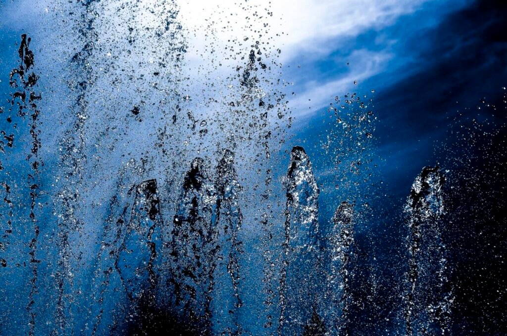 Blue and white. 2018. by Jean-Pierre Charbonnel, exhibited at Domio Gallery.