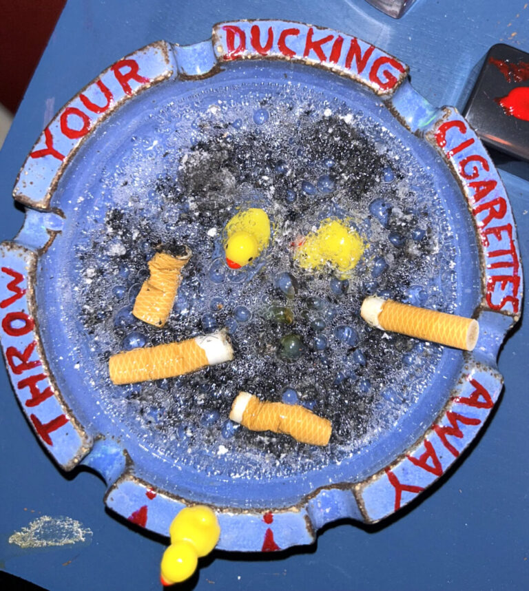 ducking cigarettes, 2024. by Myrijam Stoetzer, exhibited at Domio Gallery.
