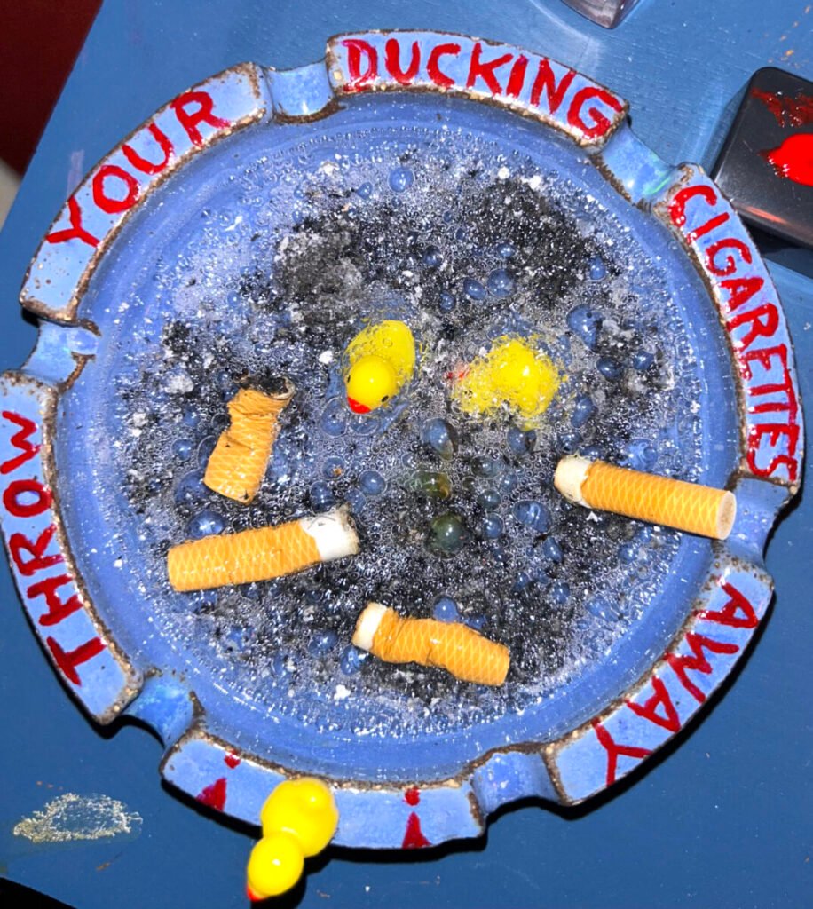 ducking cigarettes, 2024. by Myrijam Stoetzer, exhibited at Domio Gallery.