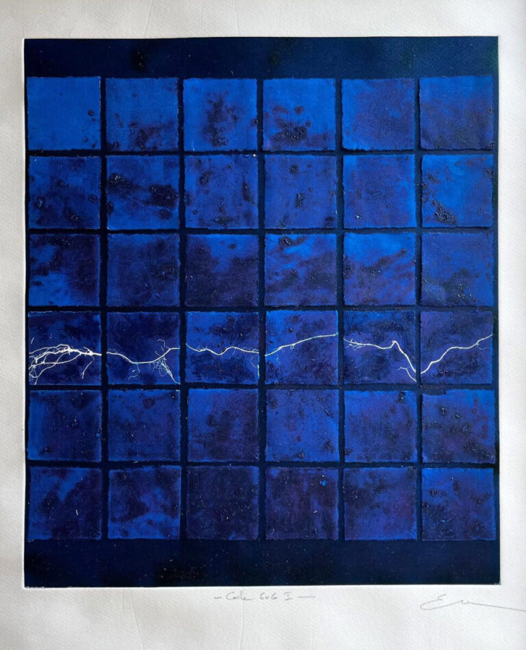 Code 6×6 I, 2025. by Emmanuel Monzies, exhibited at Domio Gallery.