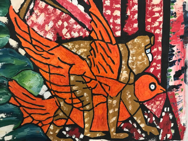 Trapped, 2020. by Evrard Armel Loembe, exhibited at Domio Gallery.