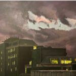 Dublin City Sky, 2025. by Joe O’Brien, exhibited at Domio Gallery.