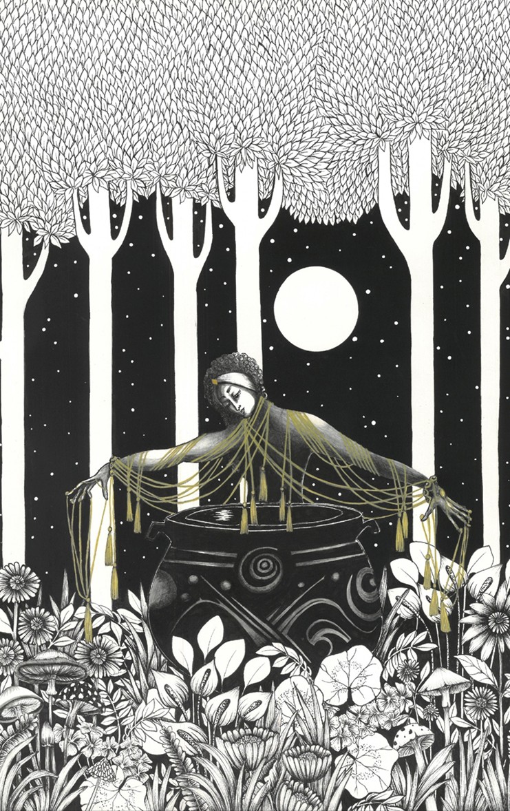 Cauldron of Awen, 2025. by Lea Rigdon, exhibited at Domio Gallery.