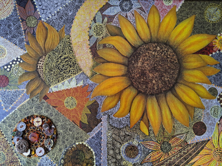 Sunflowers, 2024. by Mirjana Mitrović, exhibited at Domio Gallery.