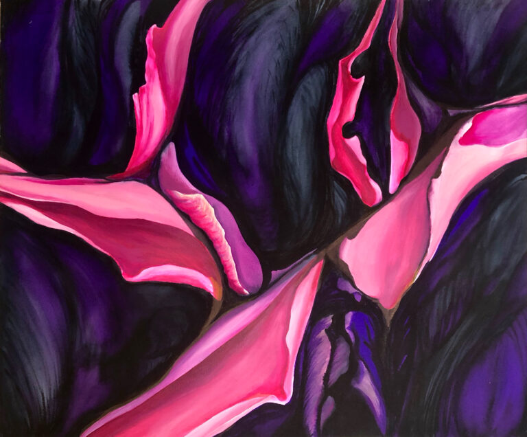 Mystic Flowers, 2025. by Gisela Pletschen, exhibited at Domio Gallery.