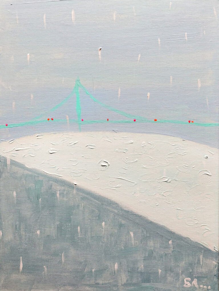 Lisbon Stories - Rainy Day, 2025. by Biljana Lazovic, exhibited at Domio Gallery.