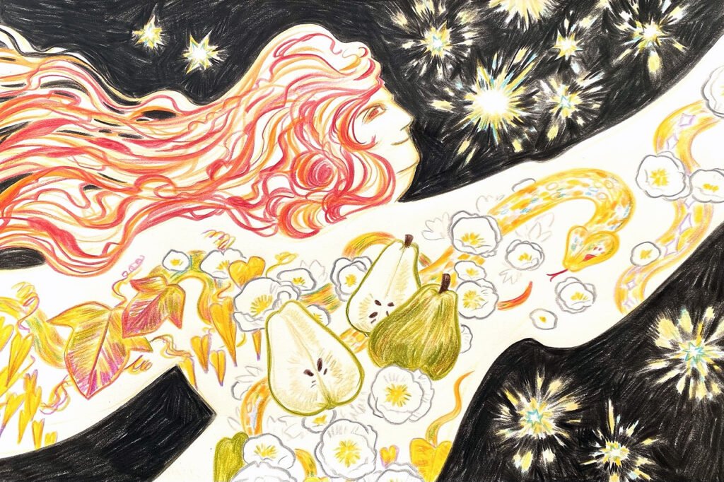 Leonids (You move the stars yourself), 2025. by Anna Kono, exhibited at Domio Gallery.