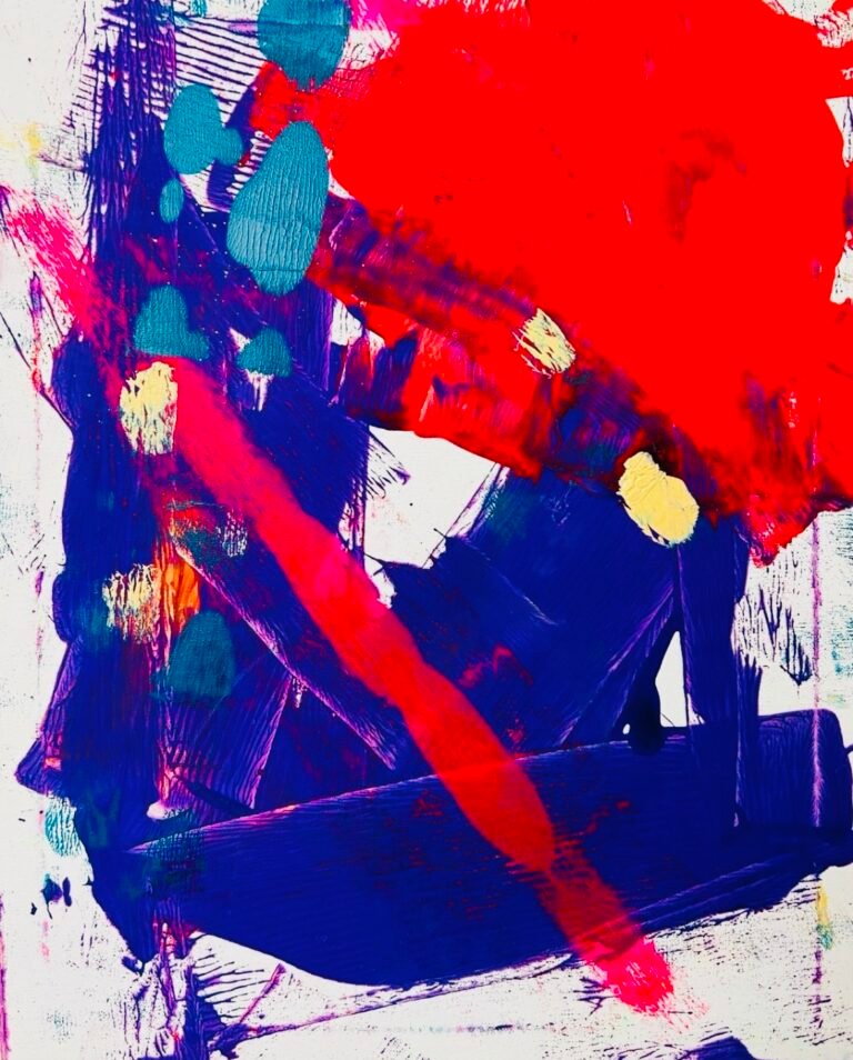 Hidden under my red hat, 2023. by Lori Leska, exhibited at Domio Gallery.