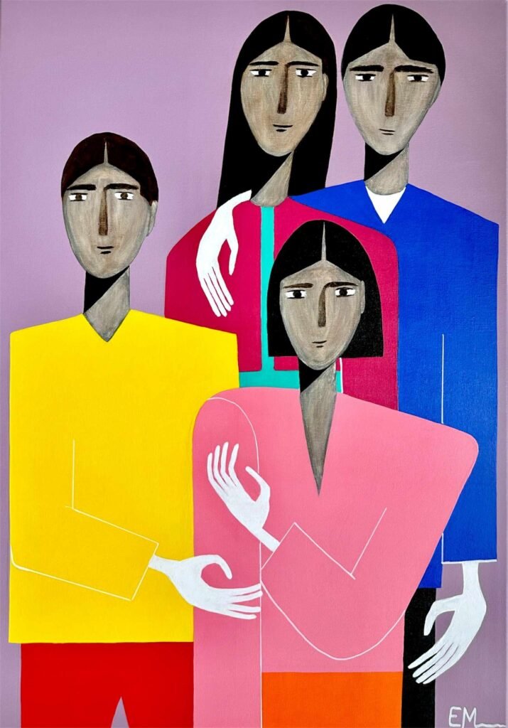 Together We Can Do Anything, 2025. by Elena Manolkova, exhibited at Domio Gallery.