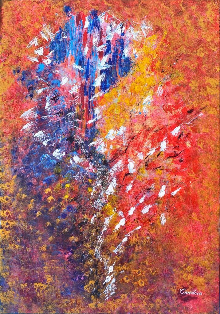 Where Fire Finds Peace, 2025. by Candise Wai, exhibited at Domio Gallery.