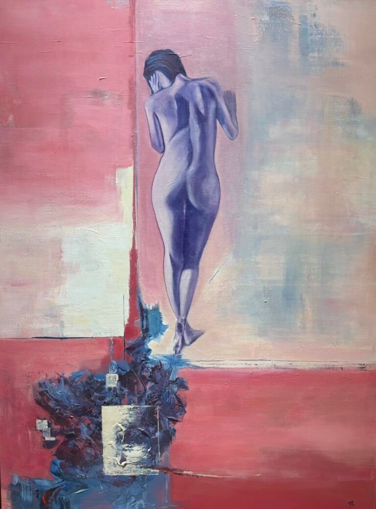 A Blue-Rosy Hue, 2024. by Florence Keefe, exhibited at Domio Gallery.