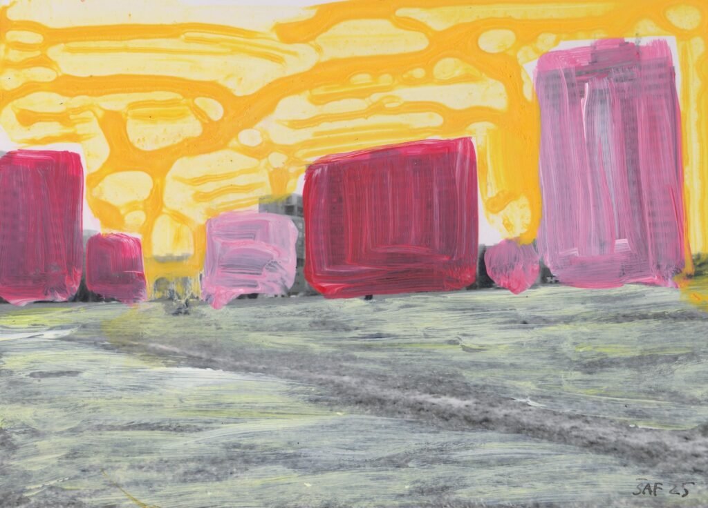 Cheerful Surroundings, 2025. by Marketa Safarikova, exhibited at Domio Gallery.