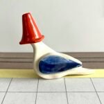 Traffic Cone Pigeon, 2025. by Sarah Feingold, exhibited at Domio Gallery.