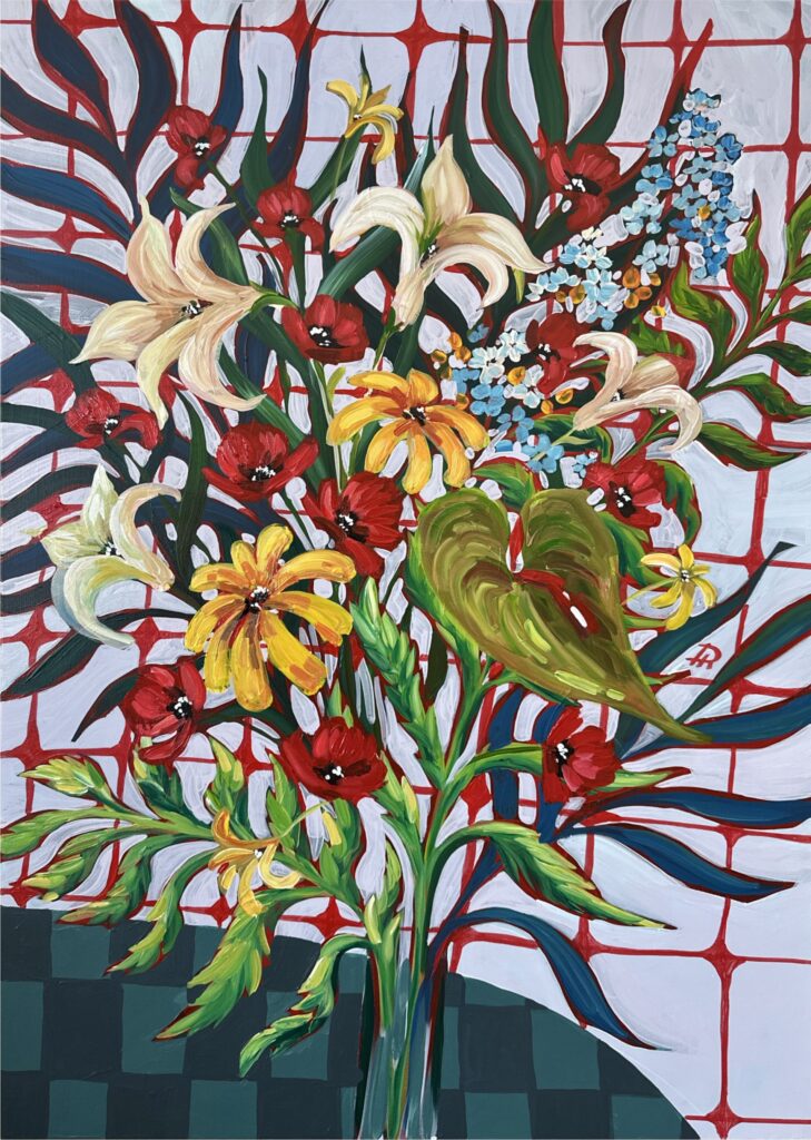 School Bouquet, 2025. by Darina Komorowski, exhibited at Domio Gallery.
