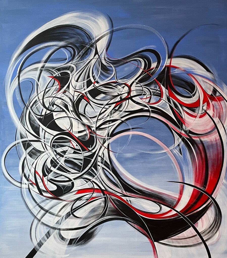 CRUELLA DE VIL'S HAIR WHILE SHE'S DRIVING HER CAR, 2026. by Laura Luzia, exhibited at Domio Gallery.