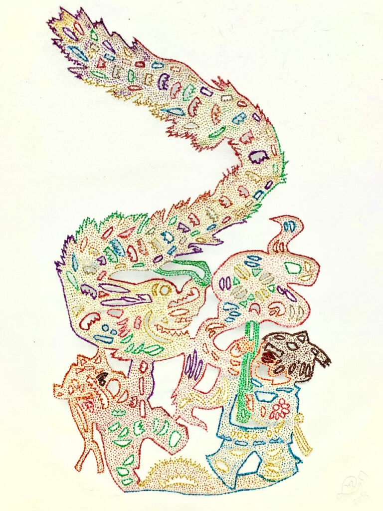 Chinese New Year Dragon Dance, 2016. by Marietta Mei Mei Leung, exhibited at Domio Gallery.